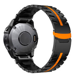 Für Garmin Fenix 3 HR 6X Pro 5X Plus 7X Solar Quickfit Titan Metall Armband 26mm