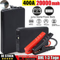 Auto KFZ Starthilfe Jump Starter 20000mAh 400A Ladegerät Booster Powerbank