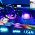 Auto RGB Innenbeleuchtung LED Ambientebeleuchtung Dual Zone Lichtleiste Kit DHL