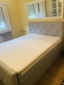 Boxspringbett 160x200 mit bettkasten mit matratze und Topper