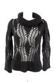 SEM PER LEI Pullover Gr. M / 38 Loch-Effektmuster Pulli Strick Sweater Jumper