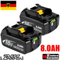 2X 8AH Ersatz Original Akku Für Makita BL1860B 18V LXT Li-ion BL1850B BL1830 DE