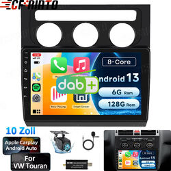 DAB+ Android13 Autoradio Für VW Touran 1 2003-2010 GPS Nav Carplay BT 6+128G KAM