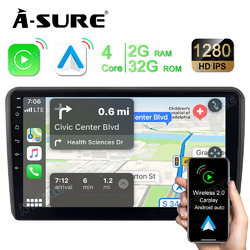 Für Audi A3 S3 RS3 8P 9'' Carplay Autoradio 32GB Android 13 GPS Navi RDS BT