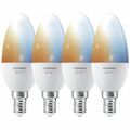 4 x LED Smart+ Kerzen 4,9W = 40Watt E14 matt CCT 2700K-6000K Dimmbar Bluetooth