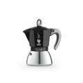 Bialetti Espressokocher New Moka Induction 6 Tassen Induktion Edelstahl Schwarz