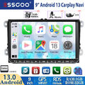 32G Android 13 Autoradio Carplay GPS Navi RDS DVR Kam Für VW Golf 5 6 Tiguan EOS