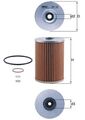 MAHLE Ölfilter OX 32D Filtereinsatz für MERCEDES W460 KLASSE W114 W463 W111 C123