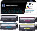 1-4pk XXL TONER Compatible with HP 117A W2070A Color Laser MFP 178 nwg nw