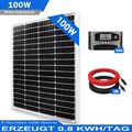 100W 12V Solarmodul Set Mono Solarzelle Photovoltaik Solarzelle Wohnmobile Boot