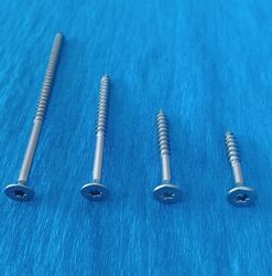 100x Spanplattenschrauben Edelstahl A2 V2A Torx Ø 3,5–6mm Senkkopf Teilgewinde