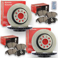 4x Brembo Bremsscheiben + Beläge vorne + hinten passend für Jaguar S-Type 2 X200