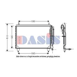 Kondensator Klimaanlage Klimakühler für Mercedes-Benz S-Klasse W126
