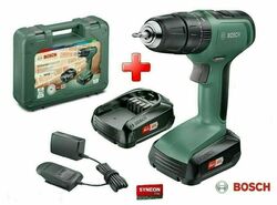 Bosch Akku-Schlagbohrschrauber Universal Impact 18 + 2x Akkus,100 Bits Im Koffer