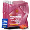 MANNOL 3x 4 L LITER MOTORBIKE 4-TAKT MOTORÖL MOTOR-ÖL MOTOREN-ÖL 50518792