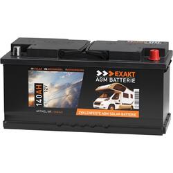 AGM Solarbatterie 12V 140Ah Wohnmobil Batterie Solar Boot ers. 130Ah 120Ah 100Ah