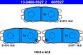 ATE Bremsbelagsatz Scheibenbremse 13.0460-5927.2 für OPEL FRONTERA MONTEREY U92