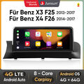 10.25'' Für BMW X3 F25 X4 F26 NBT 8-Kern Android 13 Autoradio Carplay GPS Navi