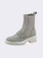 Heine Damen Leder Stiefelette "grau" Gr. 38 UVP:119€ 9.8103