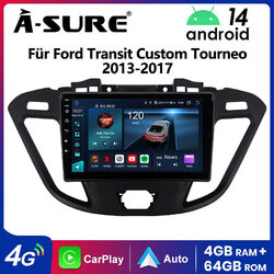 Android14 CarPlay 8 Core 4+64G Für Ford Transit Tourneo Custom Autoradio GPS NAV