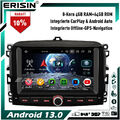 64GB 8-Kern Android 13 Autoradio GPS Navi für Fiat 500L DAB+ CarPlay Canbus DSP