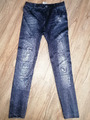 Damen/Mädchen Leggings/Jeansoptik, Gr. S, dunkelblau, TOP Zustand-neuwertig