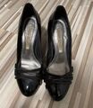 Buffalo Pumps schwarz Gr.38 Leder Lack