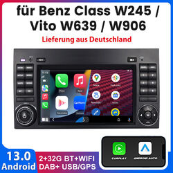 Android 13 Autoradio CARPLAY GPS Für Mercedes-Benz A/B Klasse W245 W169 WIFI Nav