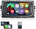 Autoradio Für Ford Focus MK2 Mondeo C S Max Android 13 Carplay GPS Navi WIFI RDS