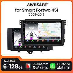 DAB+ Android13 Für Smart Fortwo 451 2010-2015 Autoradio GPS Navi CarPlay 6+128GB