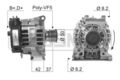 ERA Lichtmaschine Generator Lima 210340A für MERCEDES KLASSE W168 VANEO 414 CDI