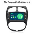 7" Für Peugeot 206 206CC 2001-2016 Carplay Android 13 Autoradio GPS NAVI BT DAB+