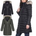 Tommy Jeans Damen Winter Jacke Mantel Hooded Down Winterjacke Daunenmantel Coat