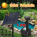 180L/H Solar Springbrunnen Pumpe Teichpumpe Wasserspiel Fontäne Solarpumpe Set