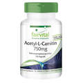 Acetyl-L-Carnitin 750mg - 120 Kapseln für 4 Monate, Fettabbau, VEGAN | fairvital