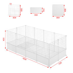 Freigehege DIY Laufstal Welpenauslauf Haustierkäfig Kleintier Laufgitter Zaun✔DIY ✔platzsparend ✔Bis 10% sparen mit Multi-Rabatt