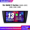 9" Autoradio Für BMW 3er E90 E91 E92 318i 320d Android 13 GPS NAVI Carplay 2+64G