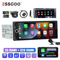 Autoradio 1 DIN Android 13 32G Apple Carplay IPS Touch Screen GPS USB C Kam MIK