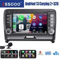 Für Audi TT MK2 8J 2006-14 2+32G Autoradio Carplay Android 13 GPS NAVI RDS WIFI