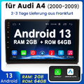 Android 13 Für Audi A4 8E 8H B6 B7 2000-09 Autoradio GPS Navi WIFI 2+64G CarPlay