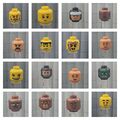 LEGO® 1x Kopf Minifig Figur 3626 bedruckt versch. Typen - 019