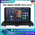 6+128G Für Volvo XC90 2004-2014 Autoradio Android13 Carplay GPS NAVI BT FM 8Kern