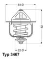 Thermostat 3467.85D BorgWarner (Wahler) für OPEL BMW TOYOTA PEUGEOT RENAULT