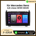 Android 13 Autoradio GPS NAVI Für Benz A/B Klasse W169 W245 W639 9" DAB+ 1+32G