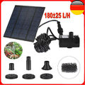 Solar Pumpe Teichpumpe Springbrunnen Gartenbrunnen Brunnen Fontäne mit Akku DE