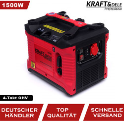 Notstromaggregat 4-Takt 1020 Watt Generator Inverter Benzin Stromerzeuger KD192 ✅1,5 kW