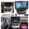 DAB+ Autoradio Android 13 GPS NAVI Kamera Für Peugeot 107 Citroen Toyota Aygo C1