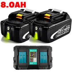 6X Original 12,0Ah Für Makita Akku 18V 6Ah BL1860 BL1850 BL1840 BL1830/Ladegerät