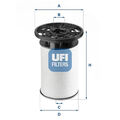 Kraftstofffilter Filtereinsatz 26.076.00 UFI für FIAT DUCATO Bus DUCATO Kasten