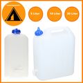 Wasserkanister Kanister mit Hahn - Trinkwasserkanister Camping - 5l 10l 20 Liter